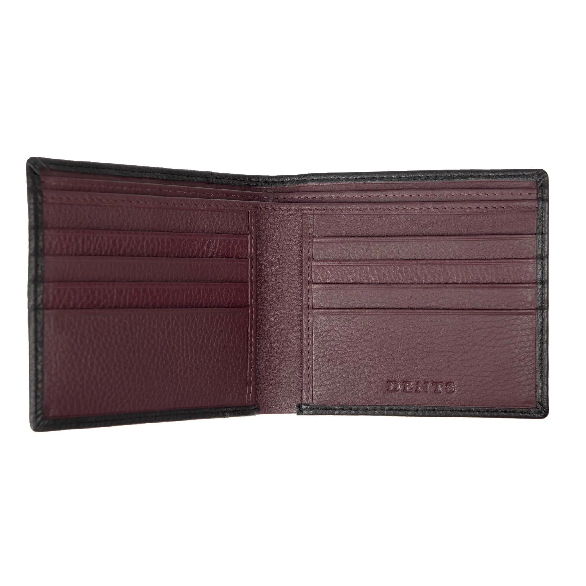 Men's Slim Pebble Grain Leather Bifold Wallet with RFID Blocking