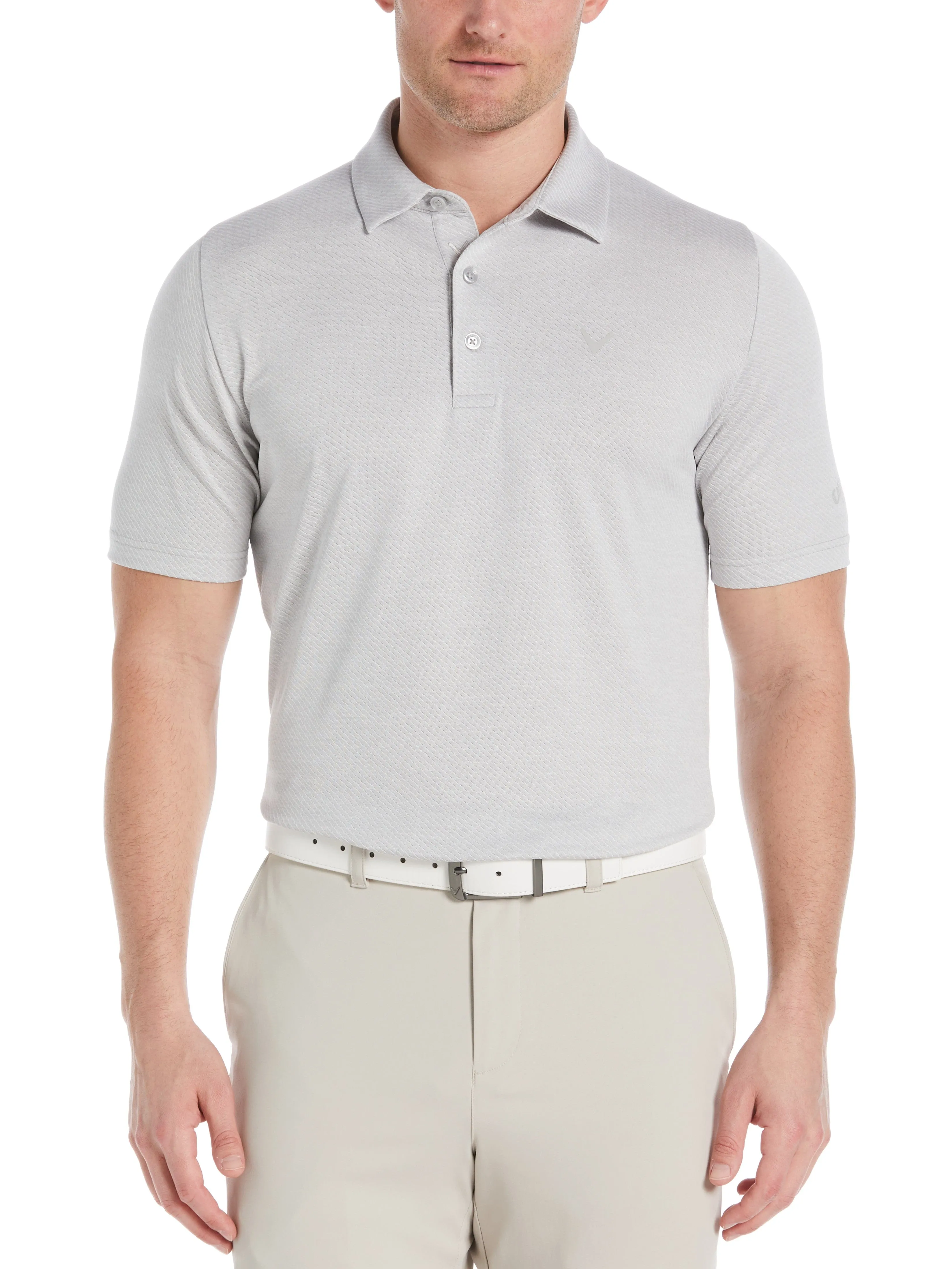 Mens Swing Tech™ Ventilated Heather Jacquard Polo