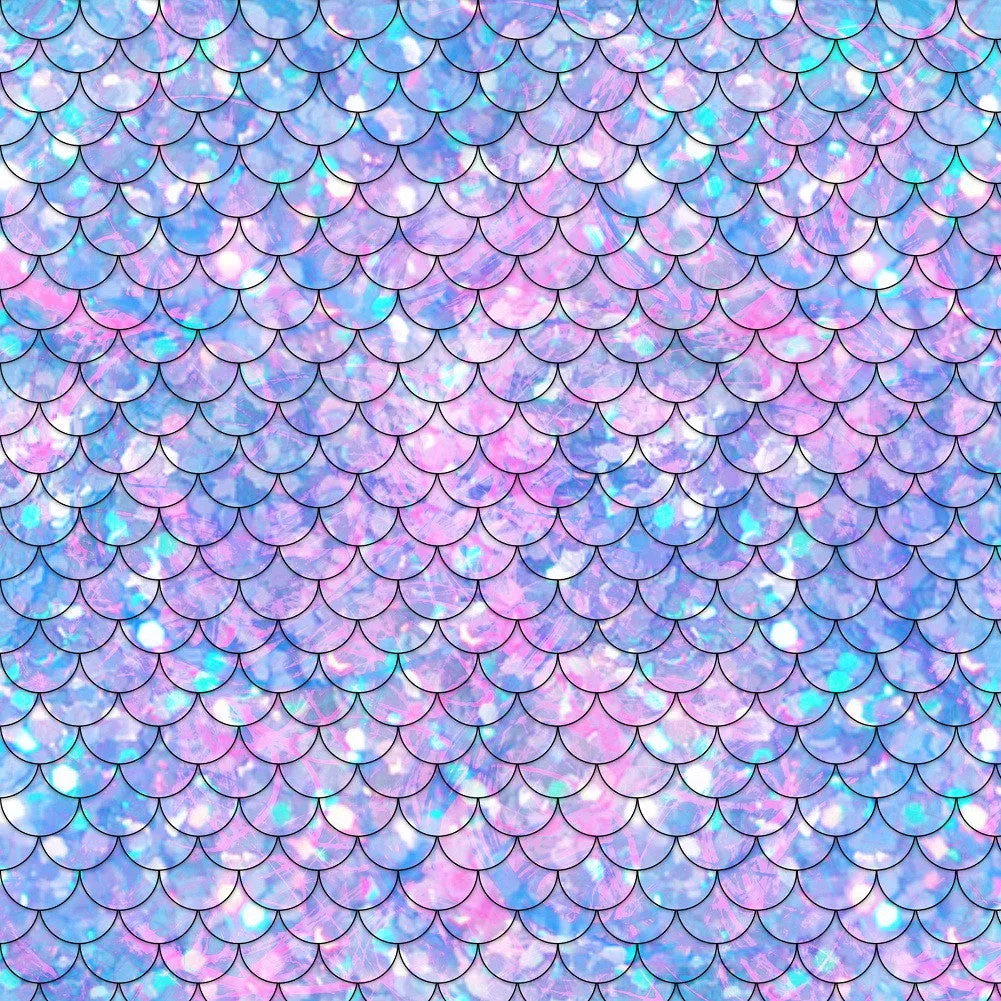 Mermaid Tail Adhesive Vinyl Sheet