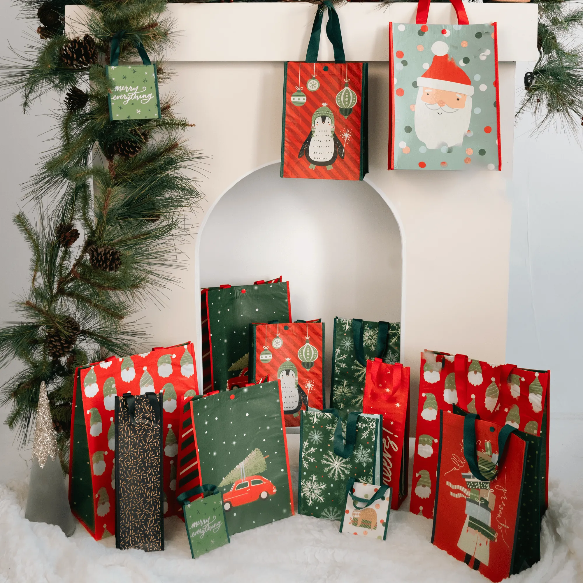 Merry Everything | Reusable Gift Gift Card Holder   QR Greeting Card