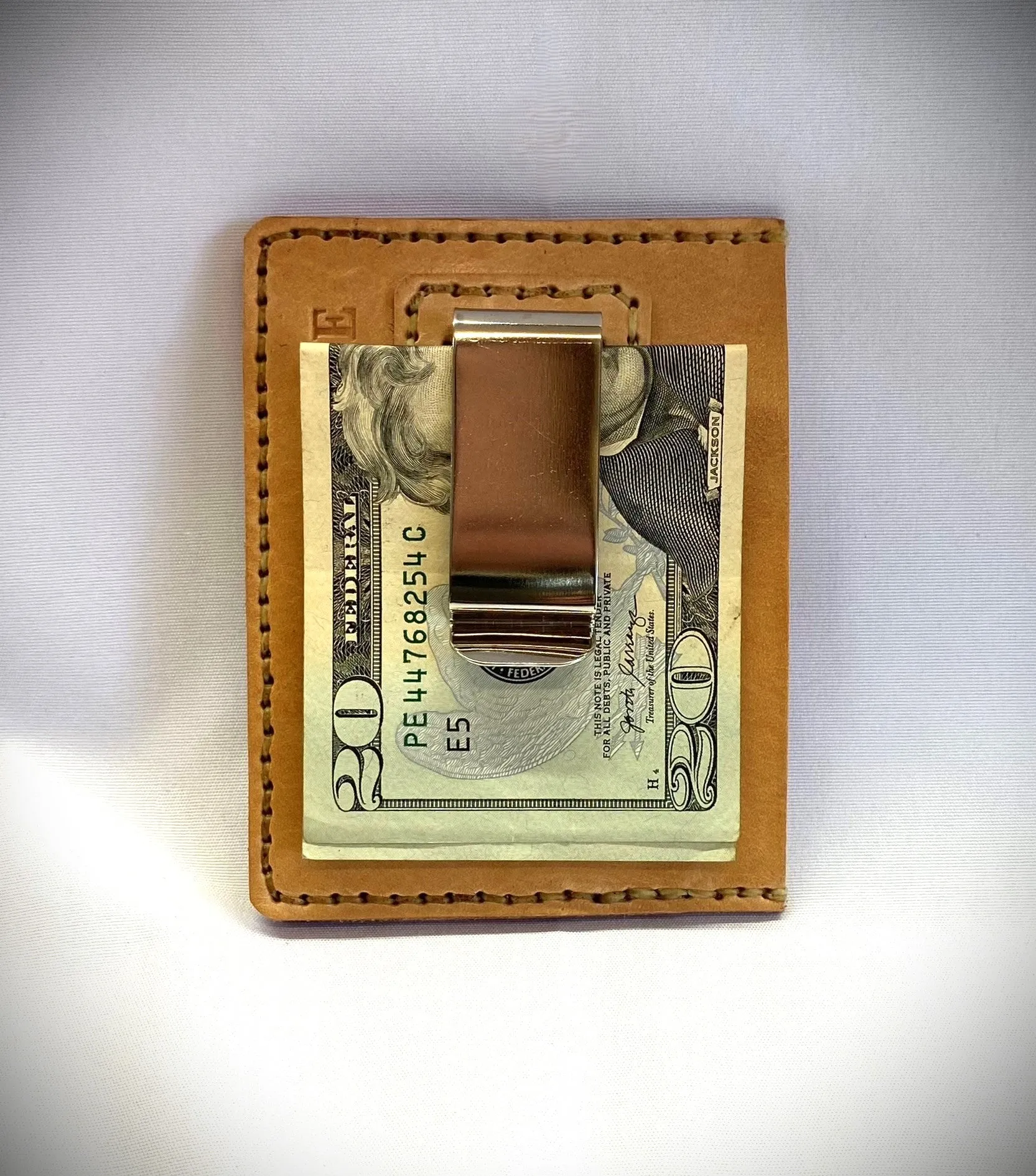 Money Clip Wallet, Black or Natural