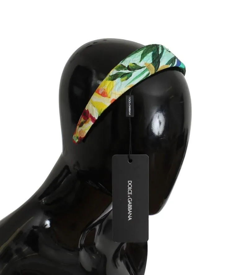 Multicolor Floral Cotton Silk Headband
