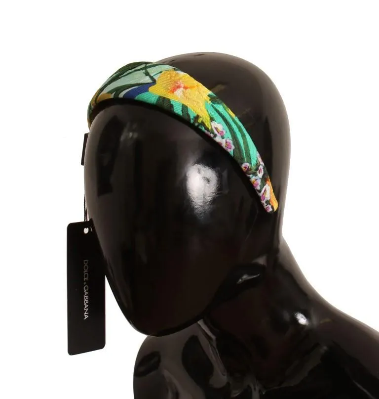 Multicolor Floral Cotton Silk Headband