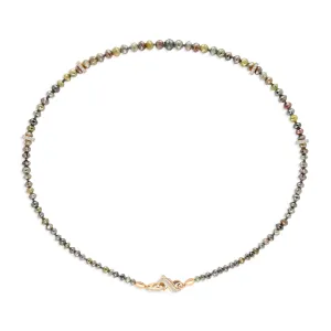 Multicolored Diamond Beaded Necklace - 89 Carat