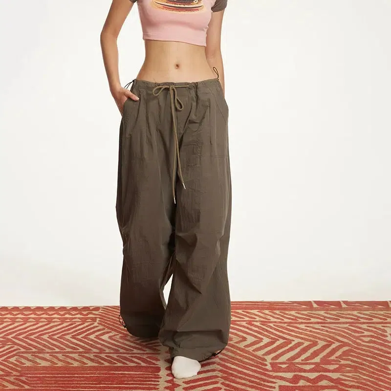 Multiple Pockets Drawstring Cargo Pants