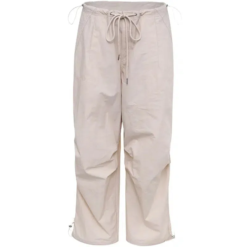 Multiple Pockets Drawstring Cargo Pants