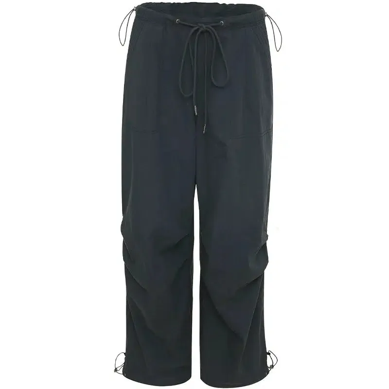 Multiple Pockets Drawstring Cargo Pants