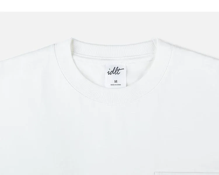 Multiple Pockets Drop Shoulder T-shirt