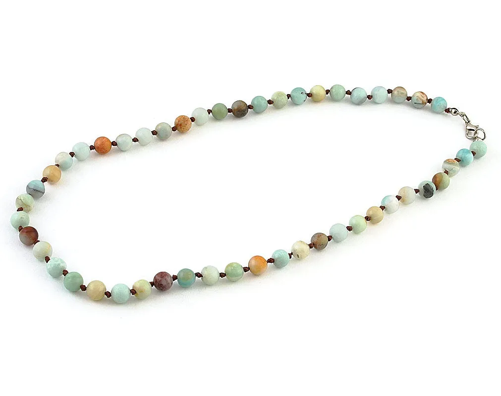 Natural amazonite necklace