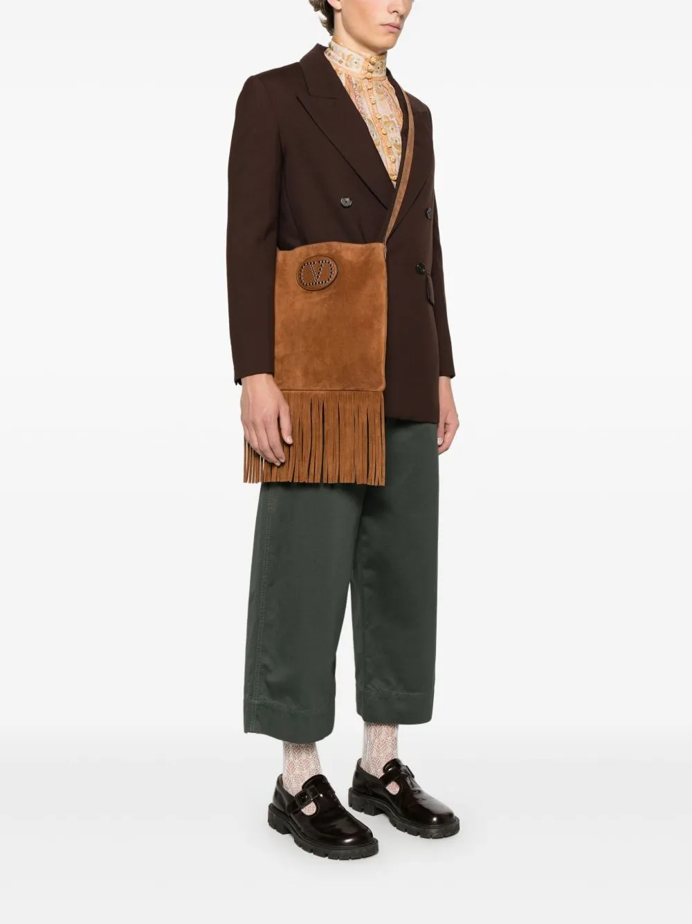 Nellcote suede leather crossbody bag