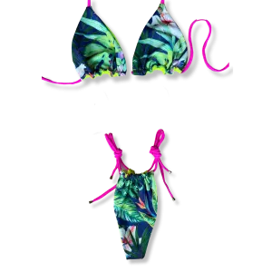 Neon Mel Reversible Tie Bikini