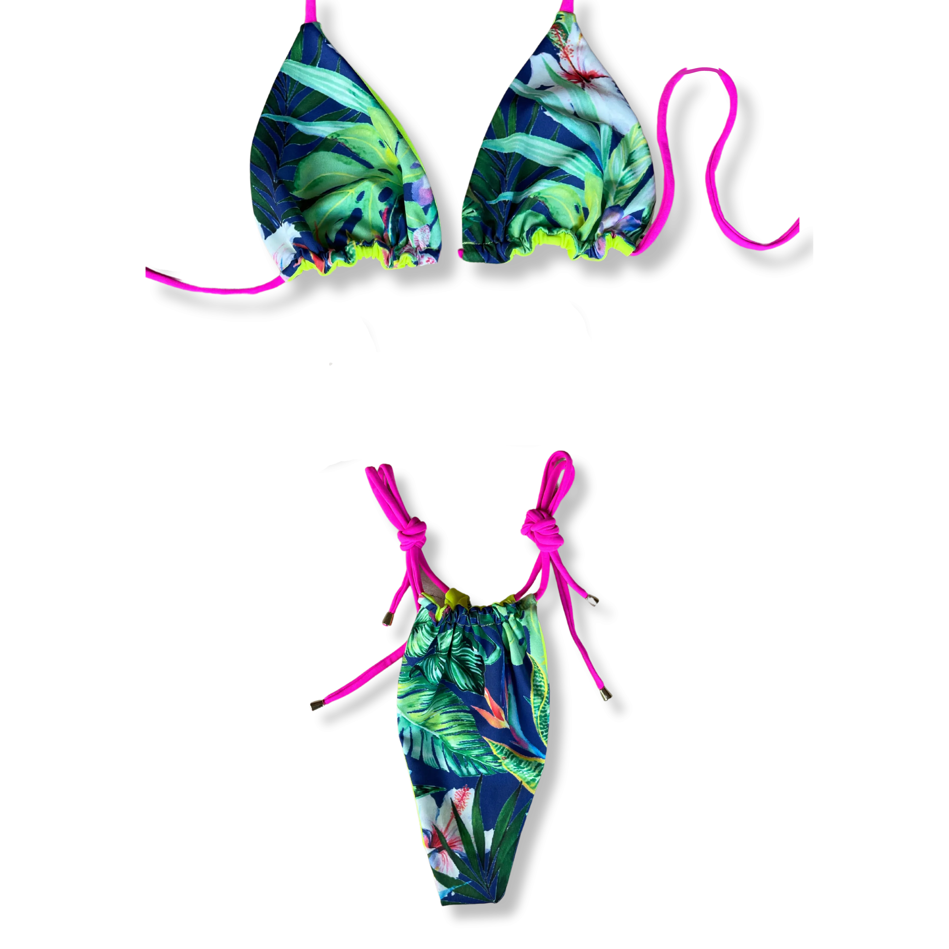 Neon Mel Reversible Tie Bikini