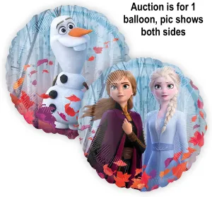 New Anagram 17" Frozen 2 Foil Balloon, Multicolor, foil balloons can be reused