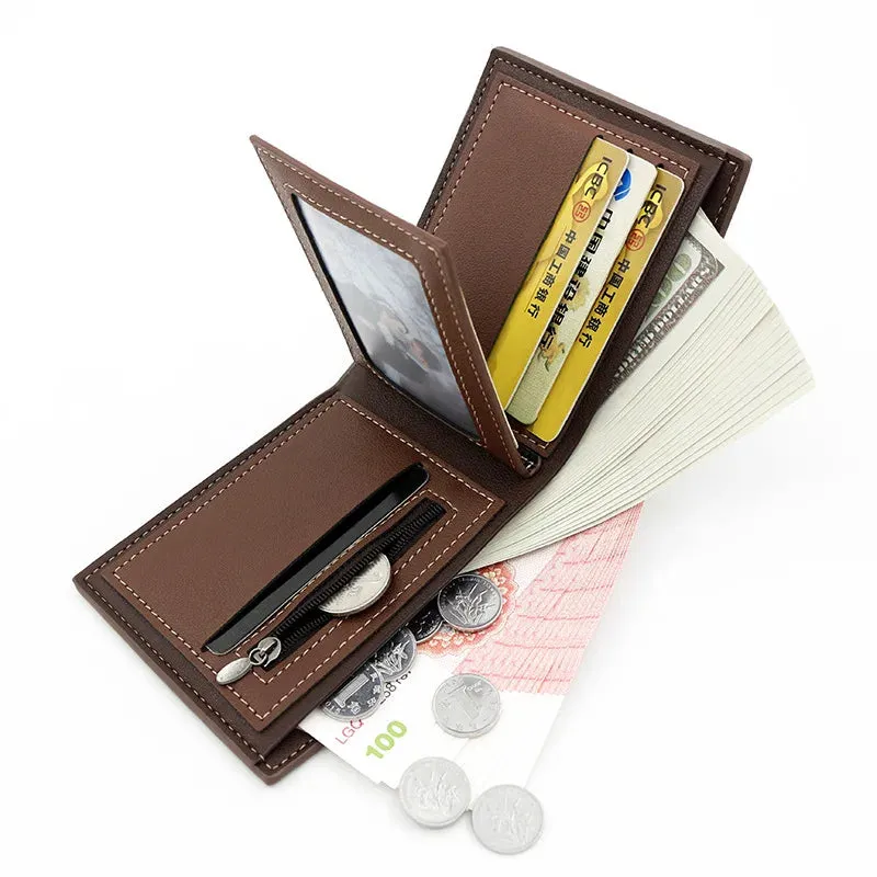 New Short Men Wallets Slim Card Holder - Small Men's Wallet