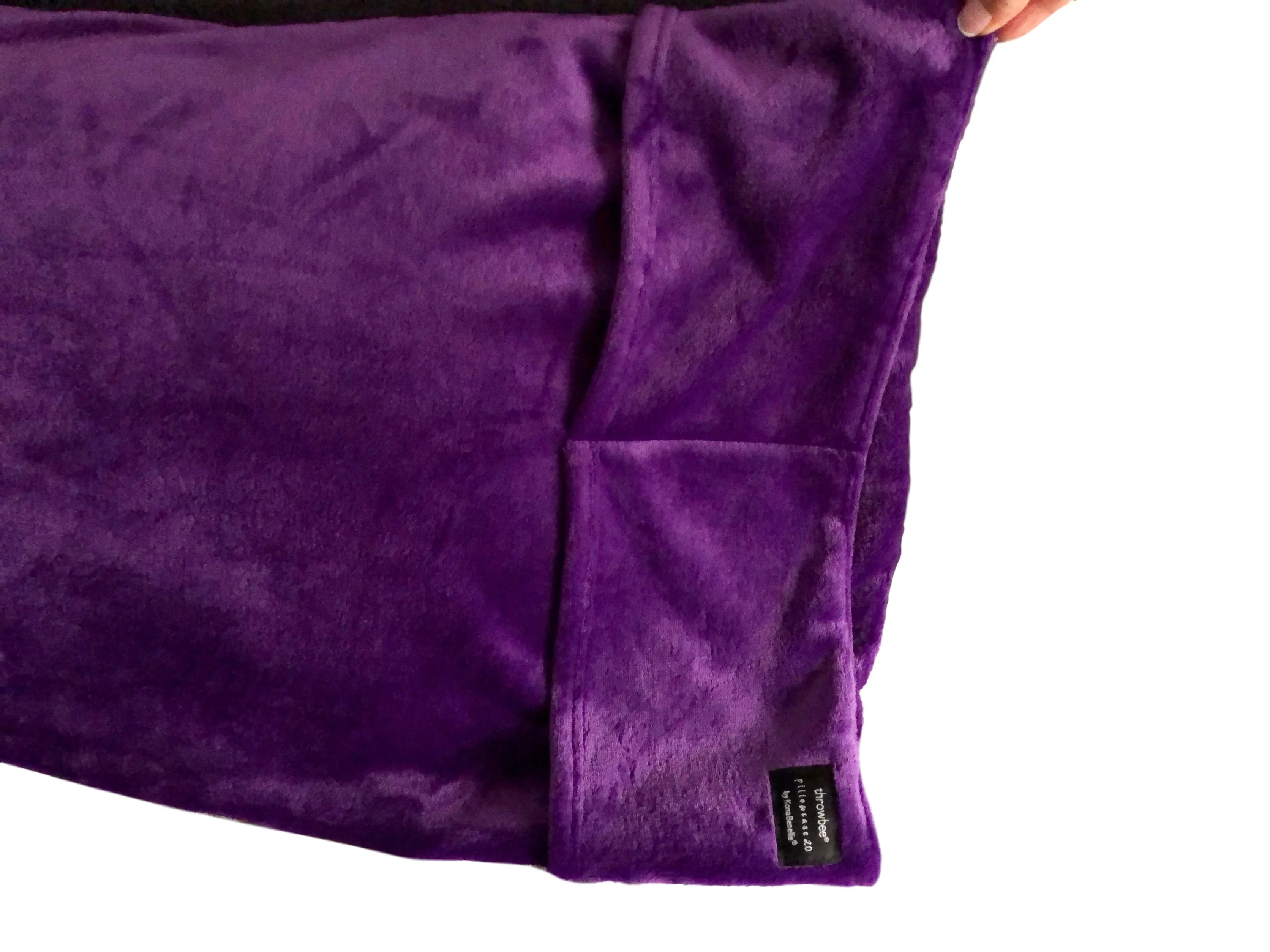NEW throwbee PILLOWCASE 2.0 WITH SIDE POCKETS, yes SIDE POCKETS! - PURPLE