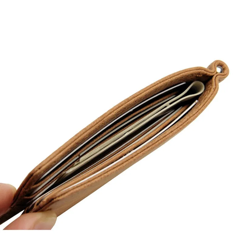 NFC Blocking Slim Genuine Leather Wallet