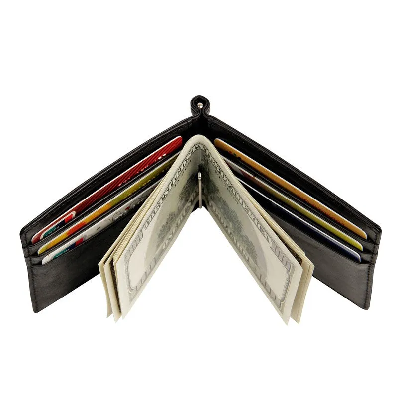 NFC Blocking Slim Genuine Leather Wallet