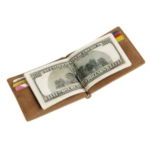 NFC Blocking Slim Genuine Leather Wallet