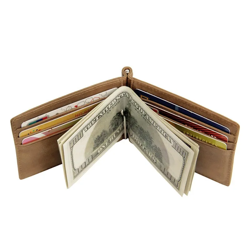 NFC Blocking Slim Genuine Leather Wallet