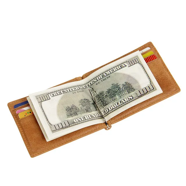 NFC Blocking Slim Genuine Leather Wallet