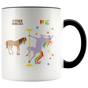 Niece Mug Gift for Niece from Aunt and Uncle Gift for Niece Birthday Gifts for Her Niece Gifts for Women Cute Unicorn Coffee Cup Pole Dancing Unicorn