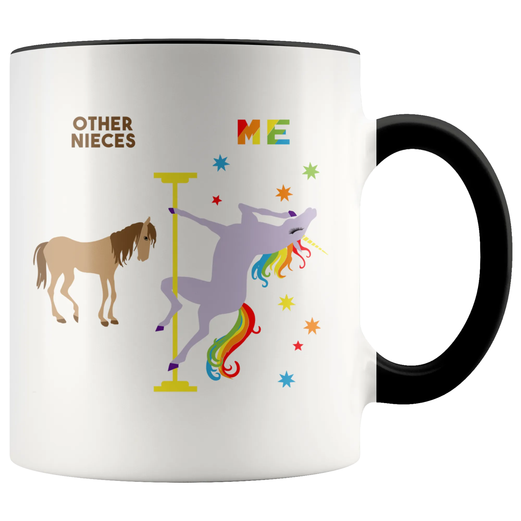 Niece Mug Gift for Niece from Aunt and Uncle Gift for Niece Birthday Gifts for Her Niece Gifts for Women Cute Unicorn Coffee Cup Pole Dancing Unicorn
