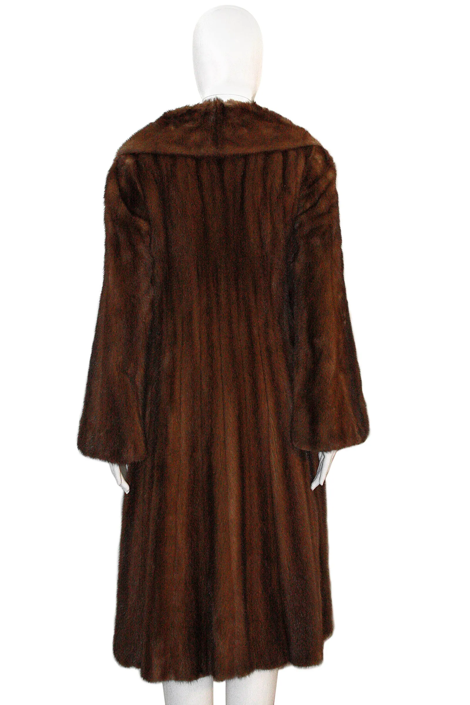 NORMAN NORELL for MICHAEL FORREST 1970s Natural Mink Coat