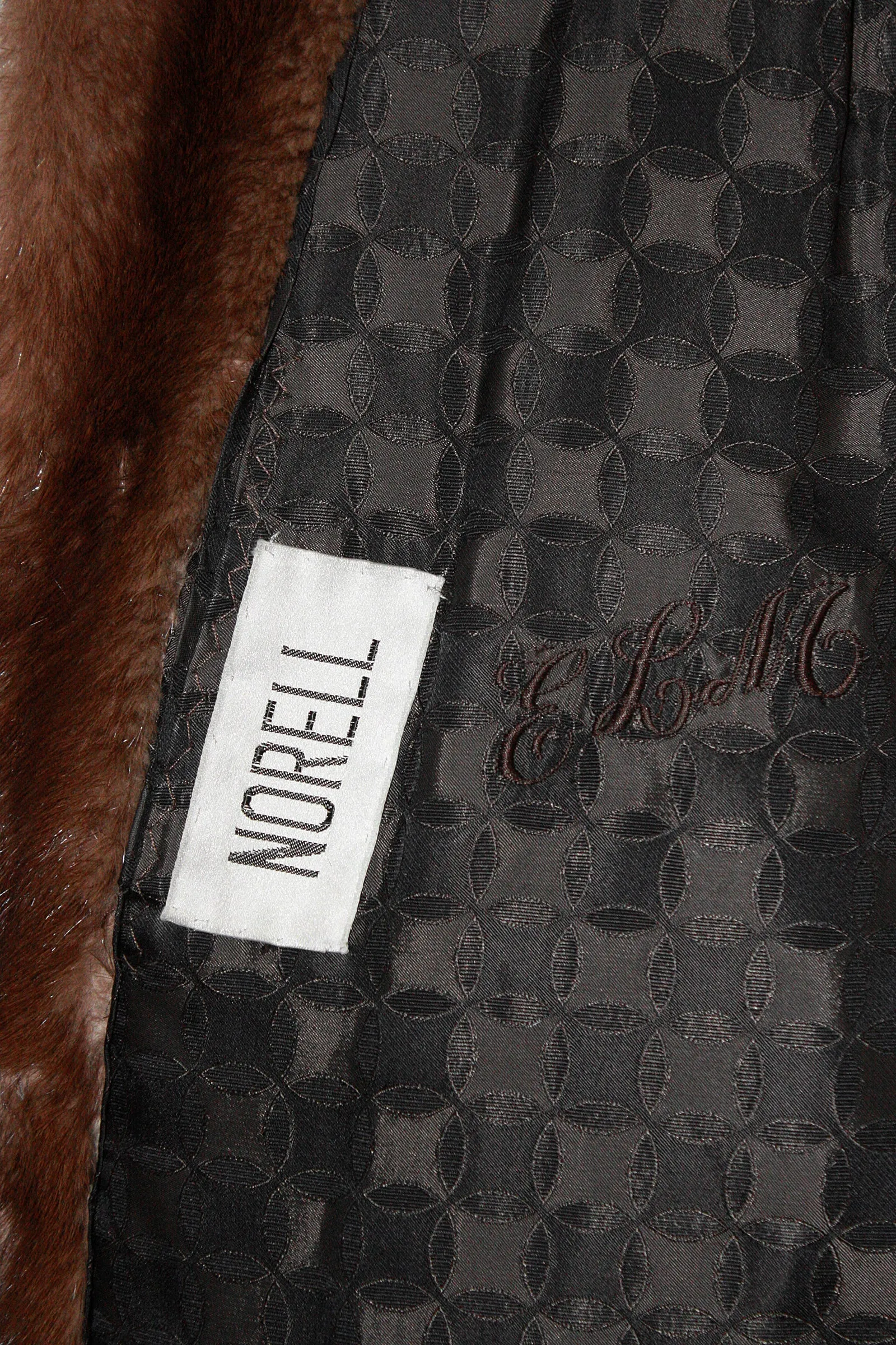 NORMAN NORELL for MICHAEL FORREST 1970s Natural Mink Coat