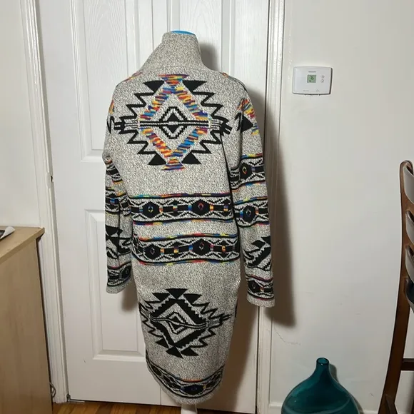 NORTHERN ANGEL Open Cardigan Multicolor Aztec Women’s Medium
