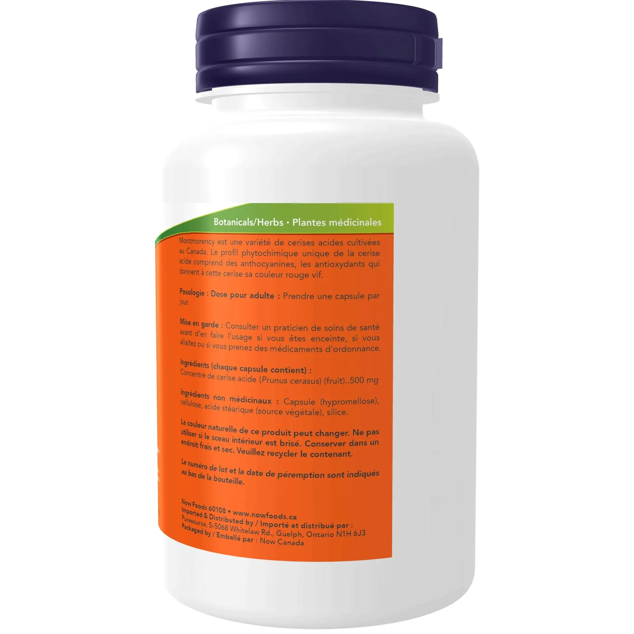 Now Tart Cherry Concentrate 500mg 90 Veg Capsules