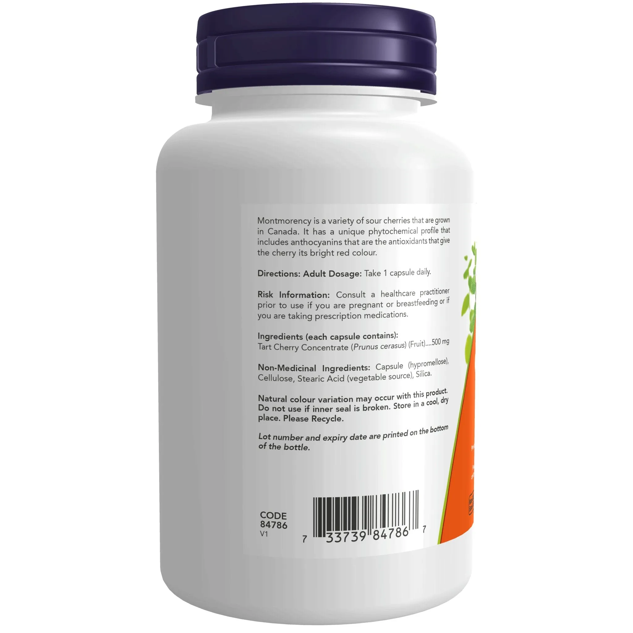 Now Tart Cherry Concentrate 500mg 90 Veg Capsules