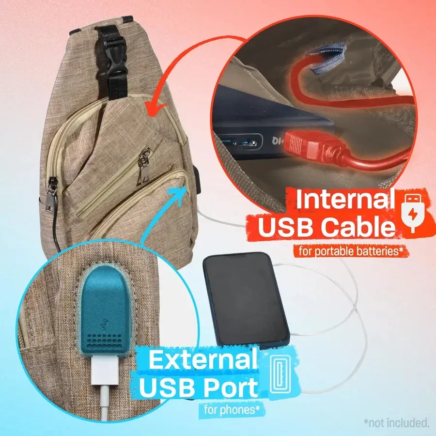 NuPouch Anti-Theft Daypack - Light Blue
