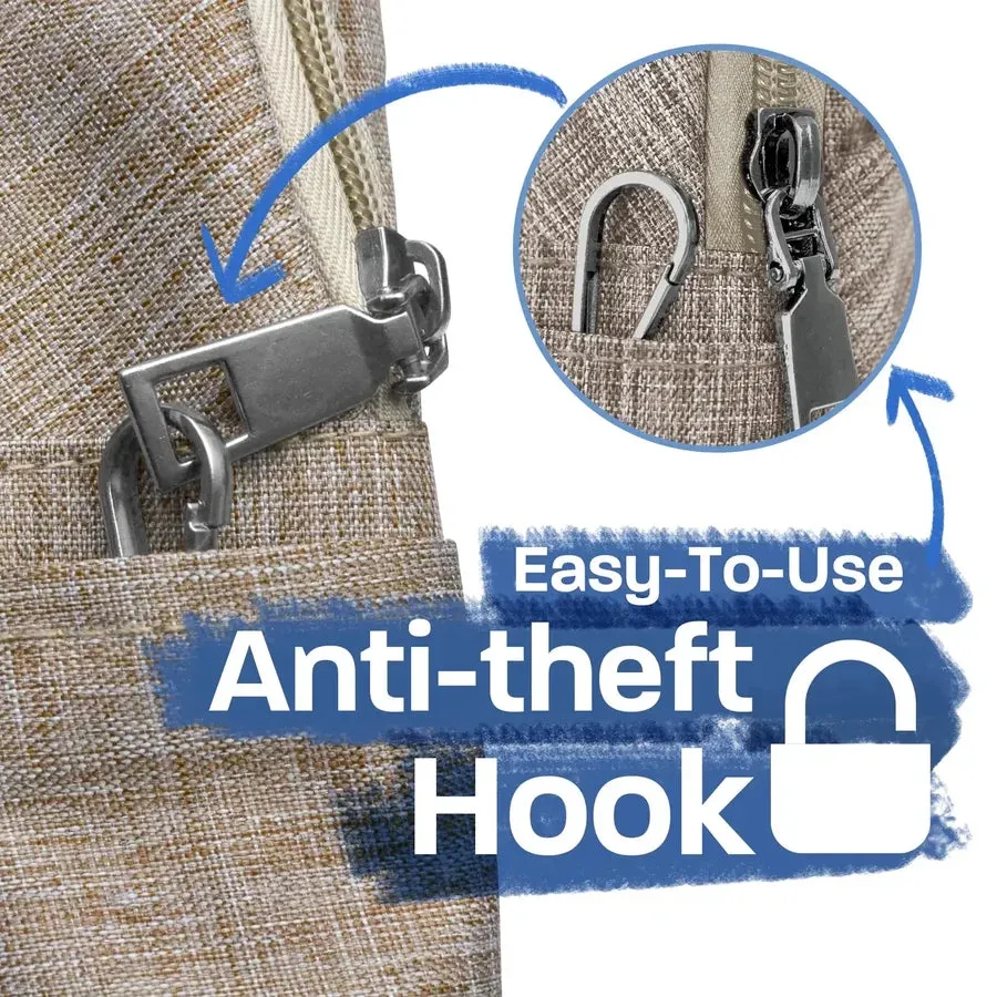 NuPouch Anti-Theft Daypack - Light Blue