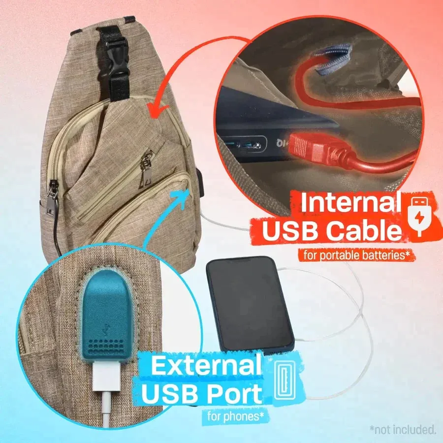 NuPouch Anti-Theft Daypack - Rose