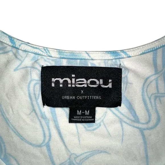 NWOT Miaou X Urban Outfitters UO Helga Dragon Asymmetrical Hem Mini Dress MEDIUM