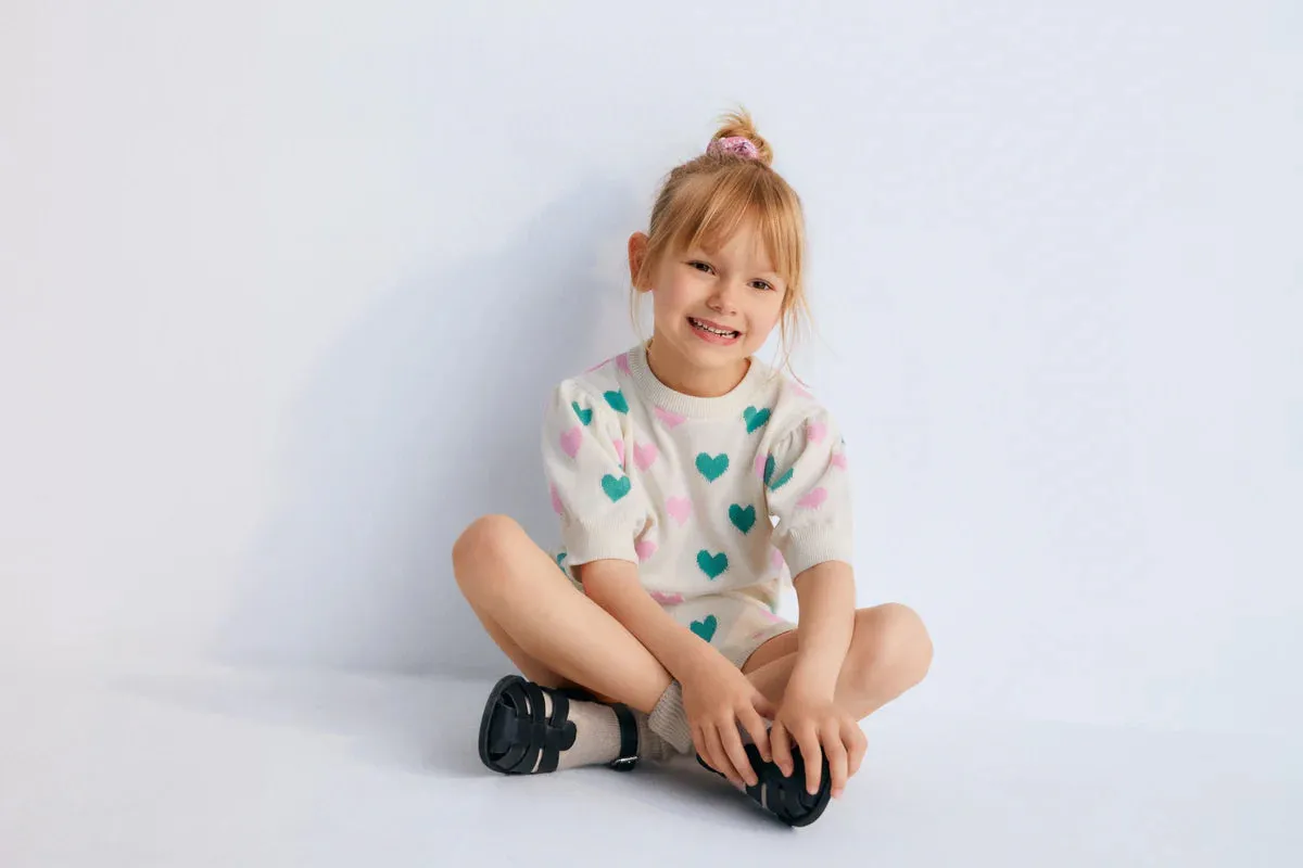 Oia Short Love Motif Multicolor