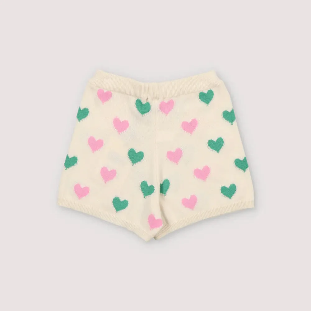 Oia Short Love Motif Multicolor