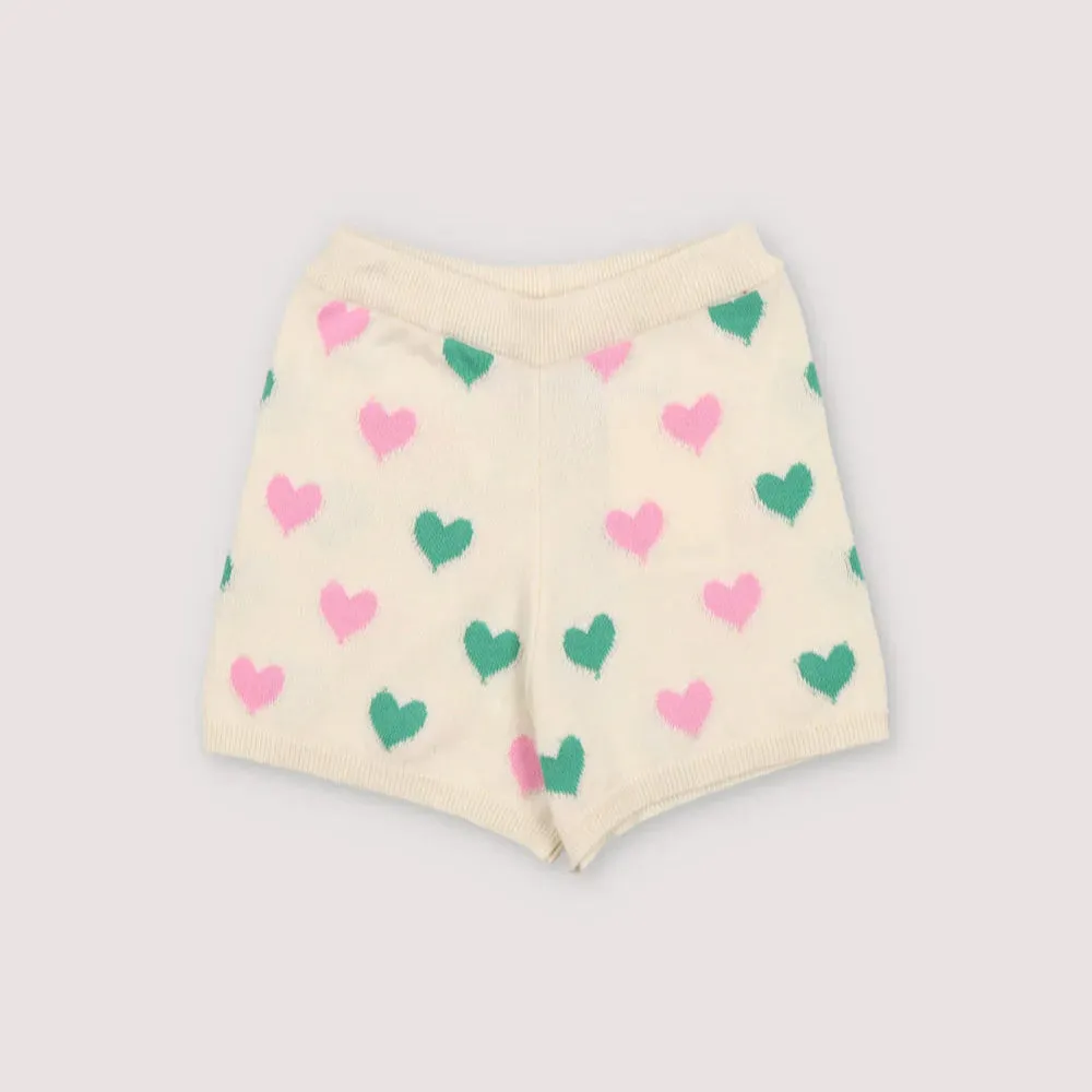 Oia Short Love Motif Multicolor