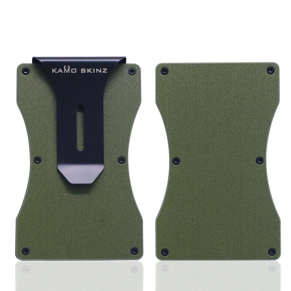 Olive Drab Green Slim Wallet