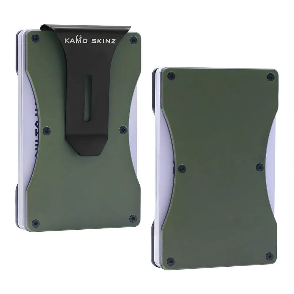 Olive Drab Green Slim Wallet