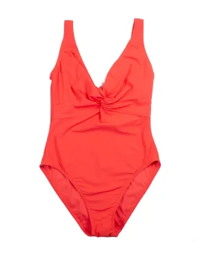 One Piece Underwire Knot Twist In Begonia