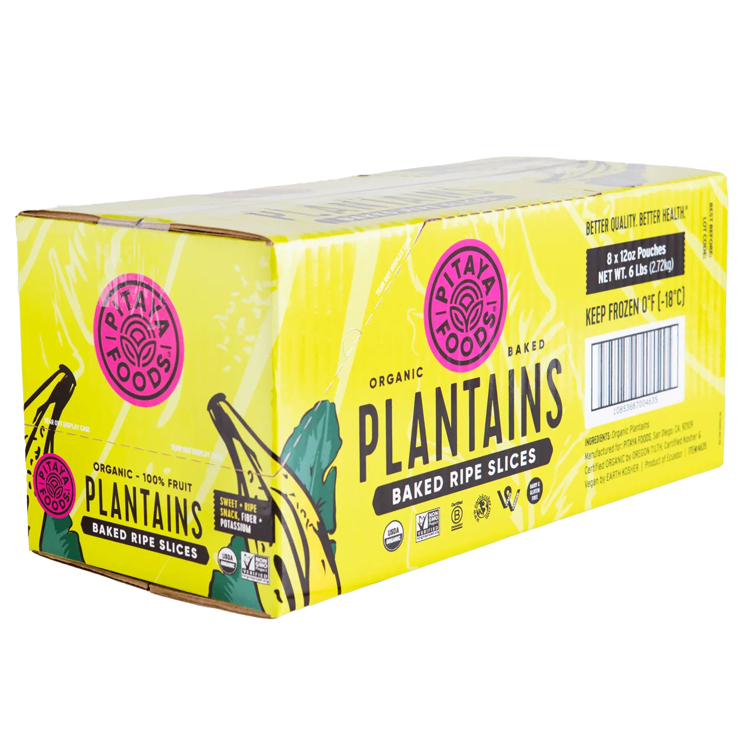 Organic Plantains Baked Ripe Slices Case