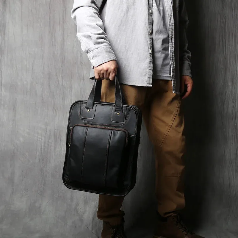 Othello Everyday Carry Handbag Shoulder Bag for Men in Black - 14 inches