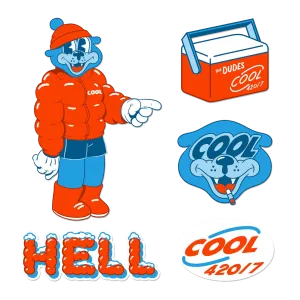 Pack de Pegatinas The Dudes Cool