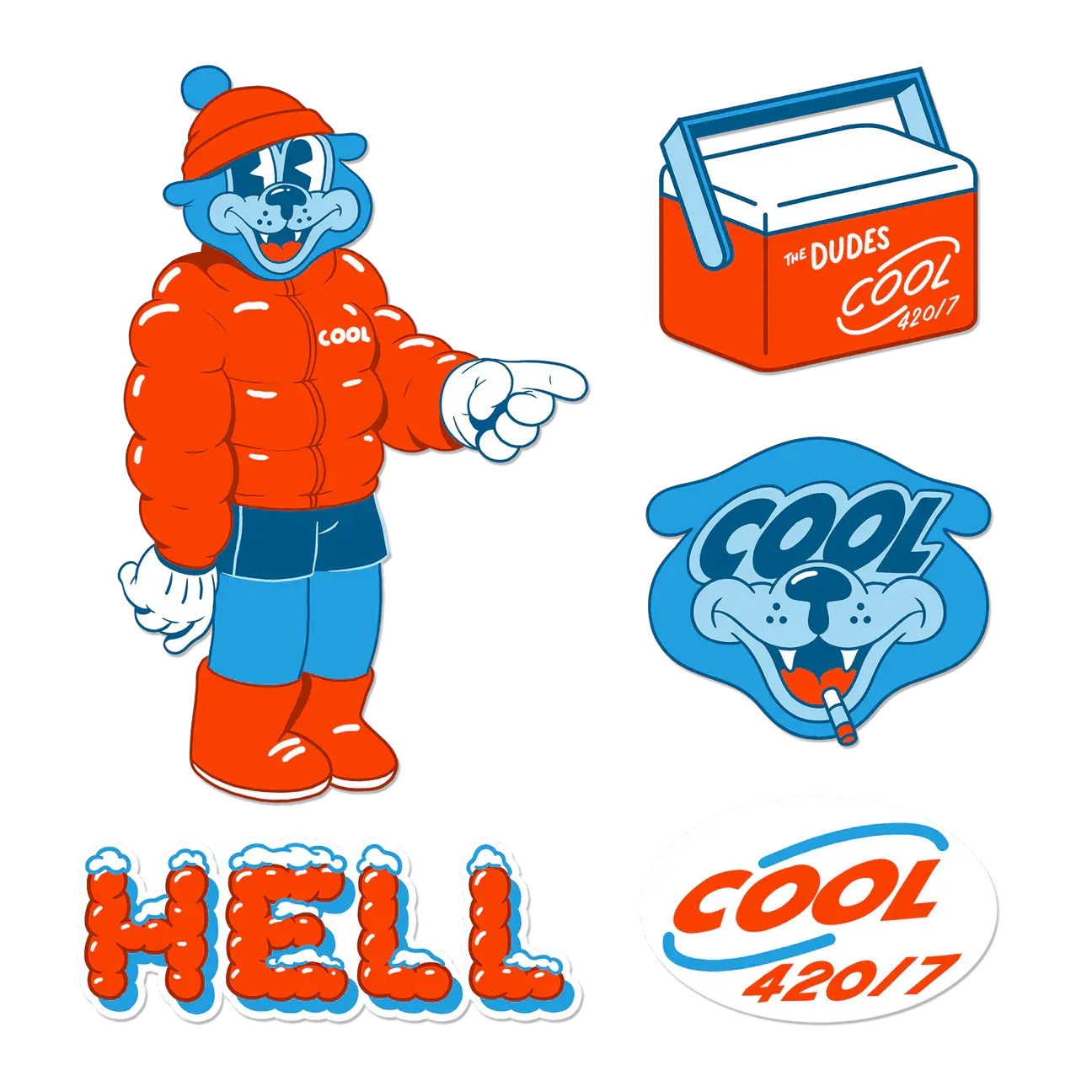 Pack de Pegatinas The Dudes Cool