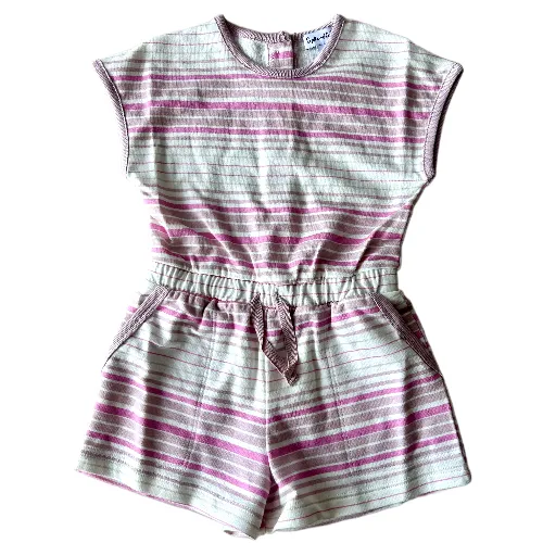 Painterly Stripe Romper