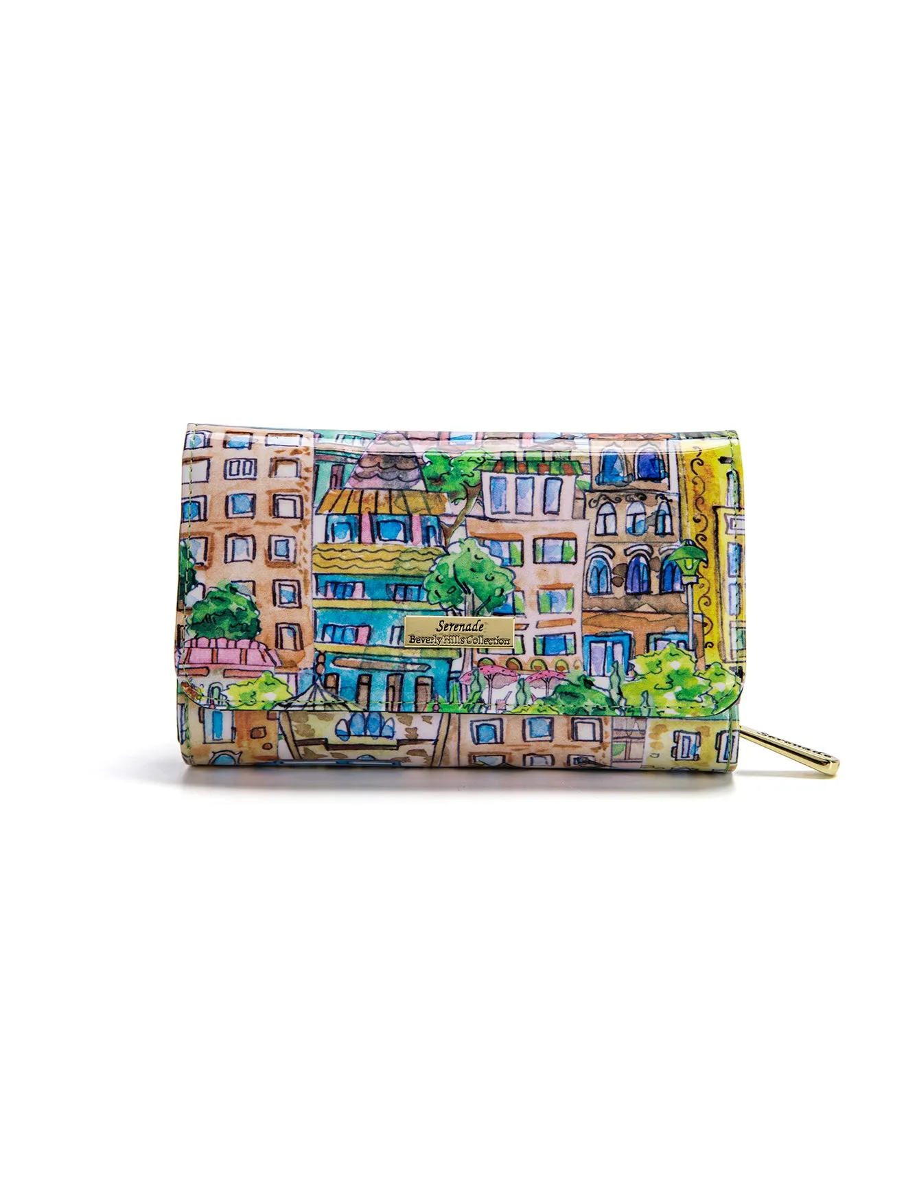 PALERMO MED LEATHER RFID WALLET- WSF1802