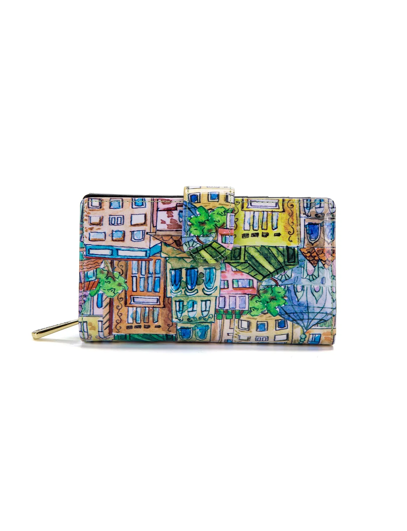 PALERMO MED LEATHER RFID WALLET- WSF1802