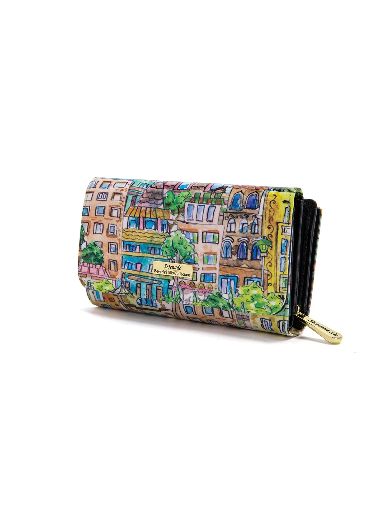 PALERMO MED LEATHER RFID WALLET- WSF1802