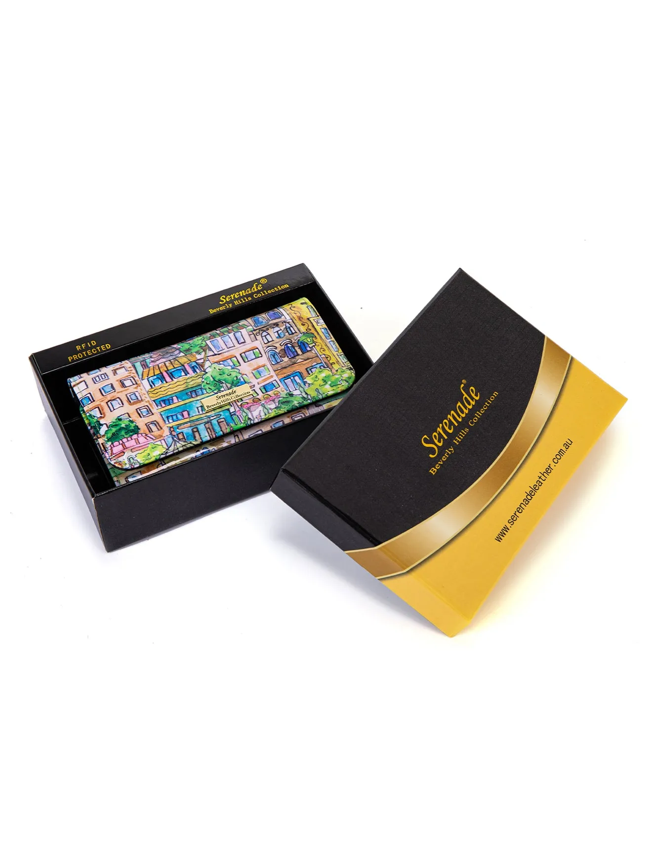 PALERMO MED LEATHER RFID WALLET- WSF1802